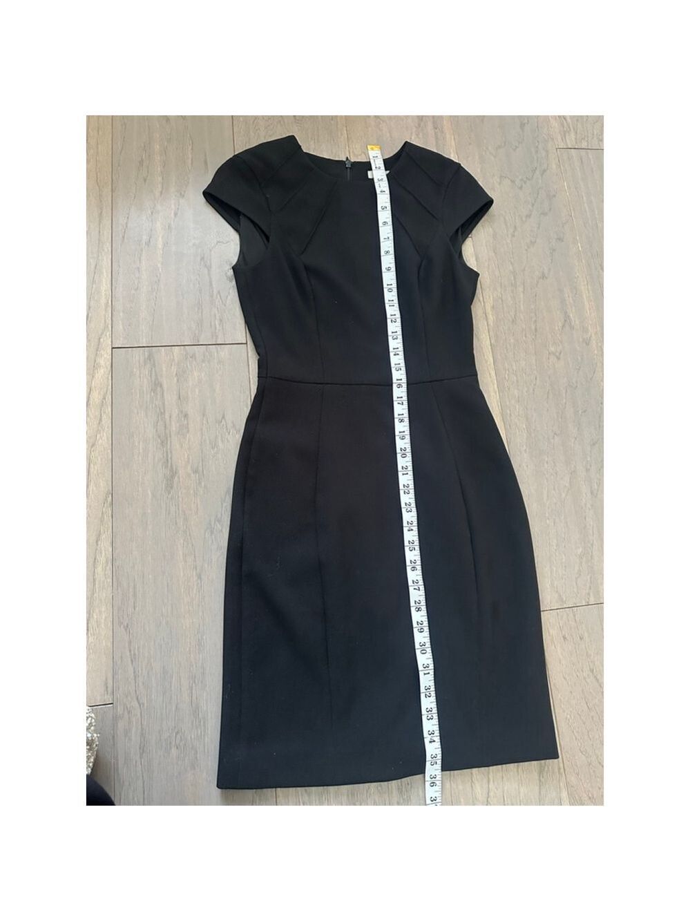 H&M Black Sheath Midi Dress Size 0 - Picture 11 of 13